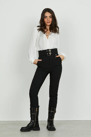 RELISH BODY BRIDGER SCOLLO INCROCIO CON CATENA FOULARD