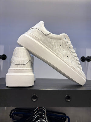 SNEAKERS PELLE BOTTOLATO FONDO BOMBATO WHITE