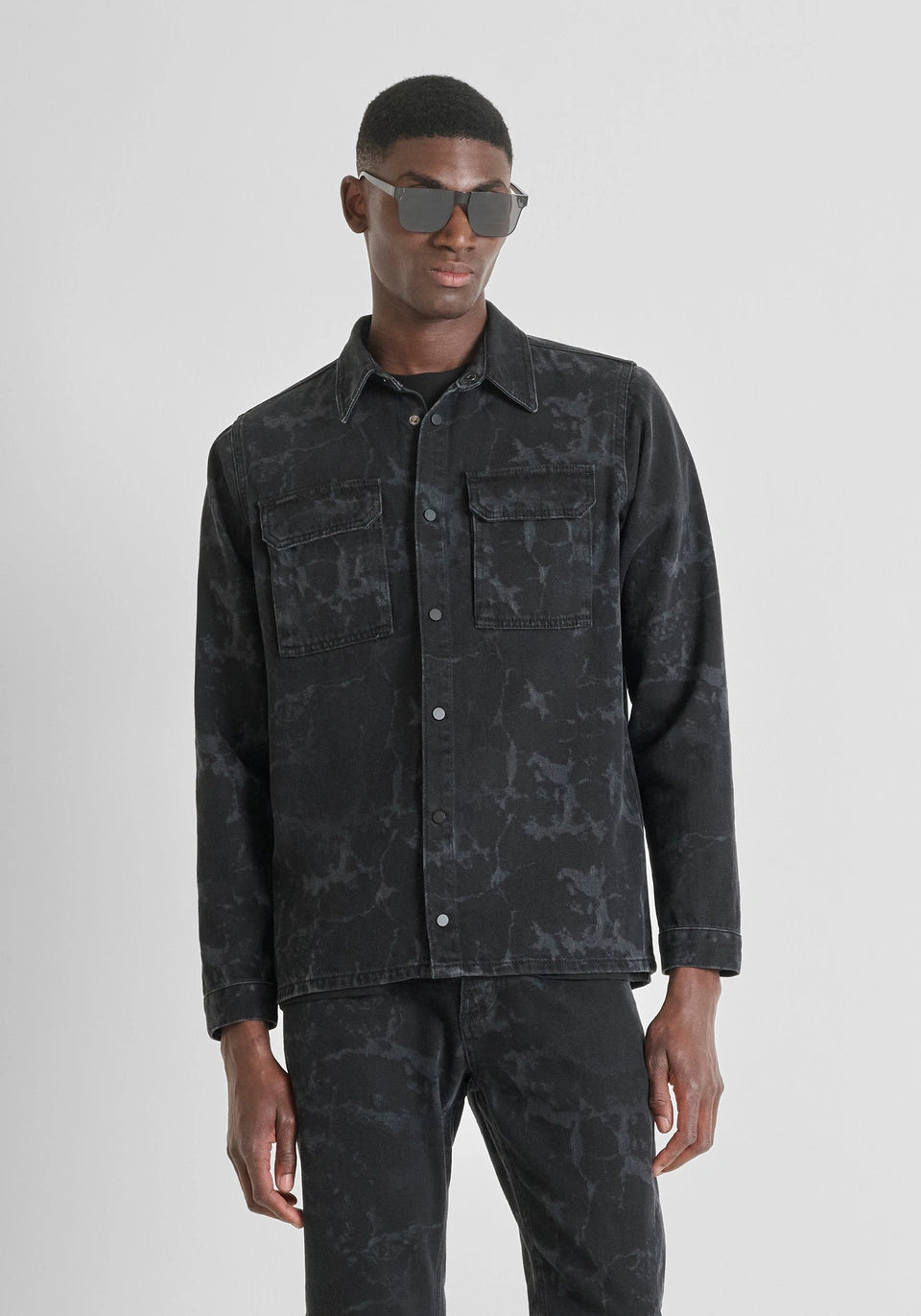 ANTONY MORATO GIACCA-CAMICIA IN DENIM LAVORATO 2500763