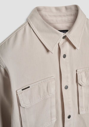 ANTONY MORATO GIACCA-CAMICIA DENIM GESSO 2500763