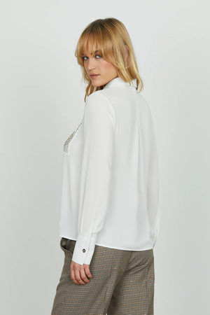 RELISH CAMICIA JUWELL STRASS E BORCHIE