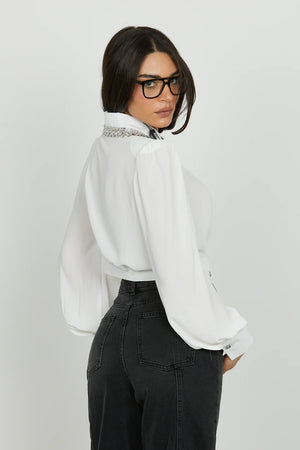 RELISH CAMICIA KUGATIS CORTA COLLO PIETRE