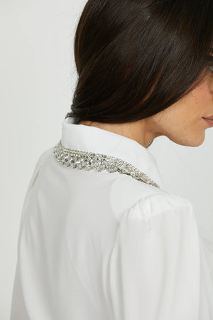 RELISH CAMICIA KUGATIS CORTA COLLO PIETRE