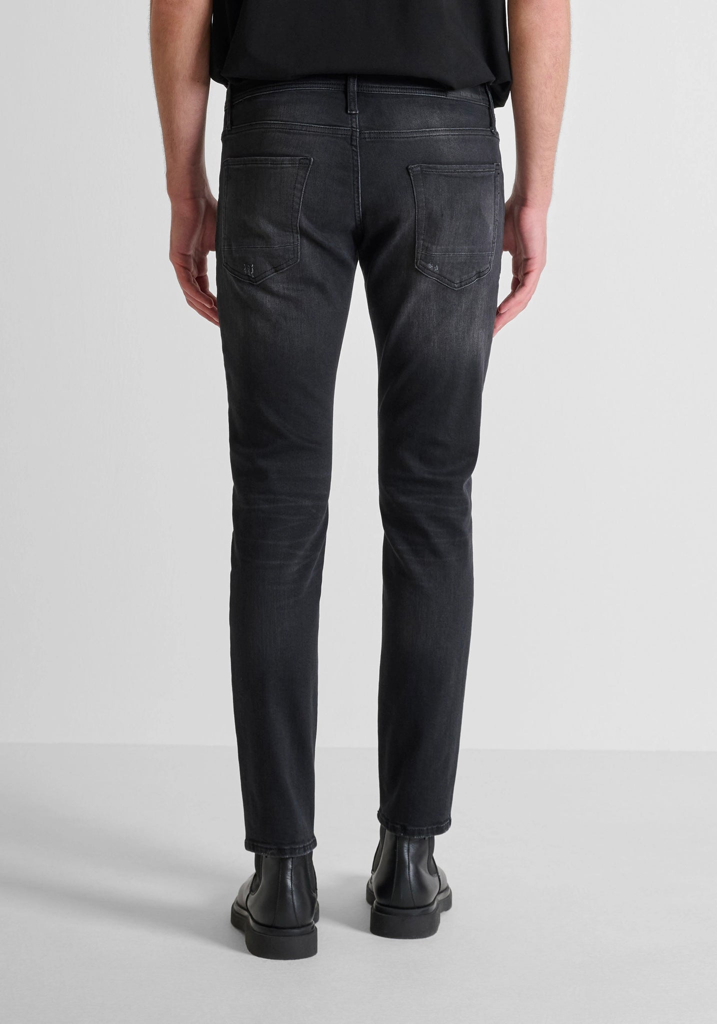 ANTONY MORATO JEANS COMFORT TAPERED FIT IN DENIM NERO EFFETTO SFUMATO 2500282