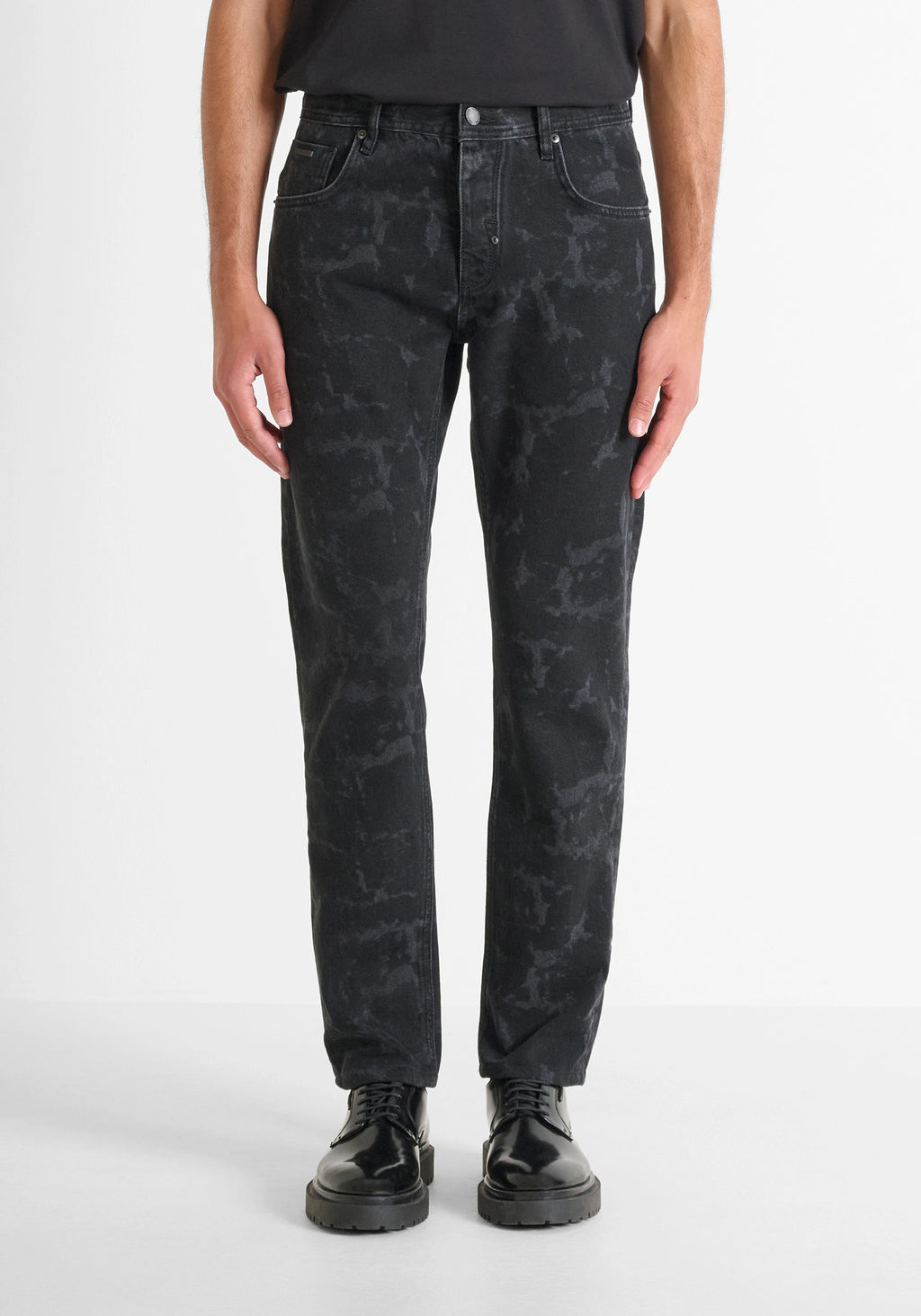 ANTONY MORATO JEANS STRAIGHT FIT IN DENIM NERO LAVORATO 2500284