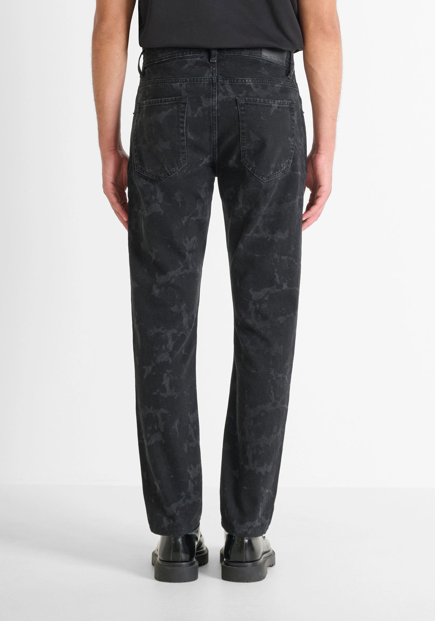 ANTONY MORATO JEANS STRAIGHT FIT IN DENIM NERO LAVORATO 2500284