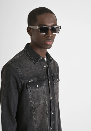 ANTONY MORATO CAMICIA REGULAR FIT IN DENIM EFFETTO USED 00738