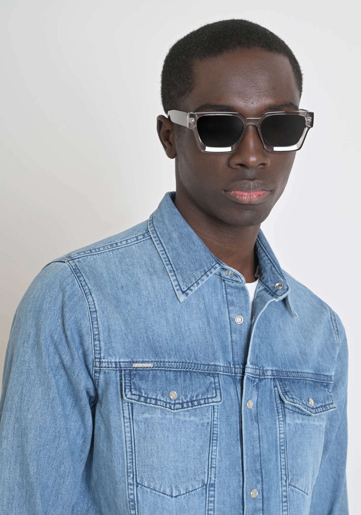 ANTONY MORATO CAMICIA REGULAR FIT IN DENIM CON LAVAGGIO CHIARO 00738