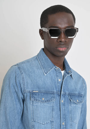 ANTONY MORATO CAMICIA REGULAR FIT IN DENIM CON LAVAGGIO CHIARO 00738