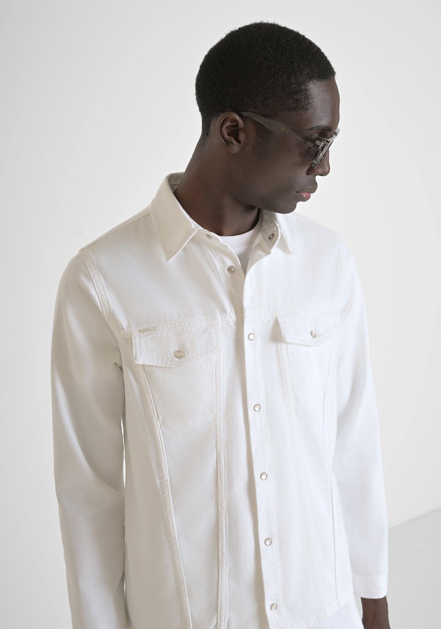 ANTONY MORATO CAMICIA REGULAR FIT IN DENIM TINTA UNITA 00738